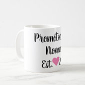Promu À Nonna Mug Noir & Rose (Devant gauche)