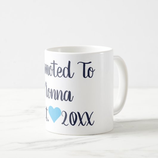 Promu À Nonna Navy Et Bright Blue Mug (Devant droit)