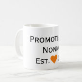 Promu À Nonno Mug Noir & Orange (Devant gauche)