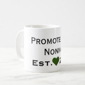 Promu À Nonno Mug Noir & Vert (Devant gauche)