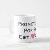 Promu À Pop Pop Navy & Pink Mug (Devant gauche)