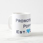Promu À Poppy Navy & Bright Blue Mug (Devant gauche)