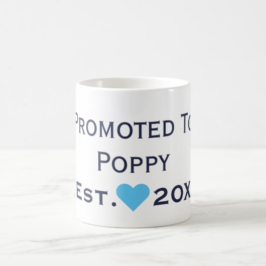 Promu À Poppy Navy & Bright Blue Mug (Centre)