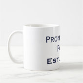 Promu À Poppy Navy & Bright Blue Mug (Gauche)
