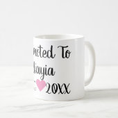 Promu À Yiayia Mug Noir & Rose (Devant droit)
