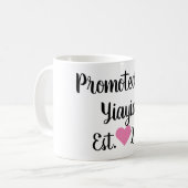 Promu À Yiayia Mug Noir & Rose (Devant gauche)
