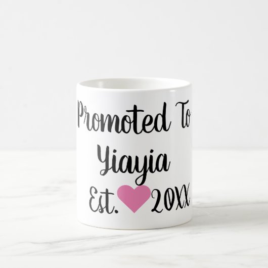 Promu À Yiayia Mug Noir & Rose (Centre)