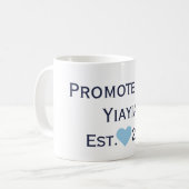 Promu À Yiayia Navy & Blue Mug (Devant gauche)