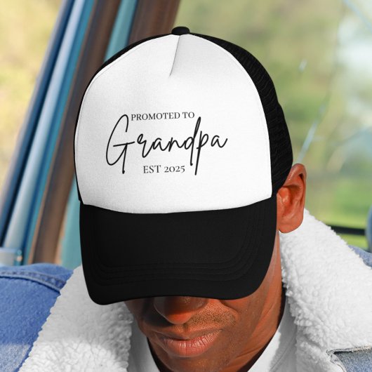 Promu au grand-père Casquette EST | Nouveau cadeau
