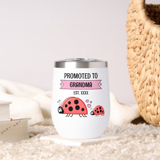 Promue au rang de mamie coccinelles roses (Salon (pivotée))