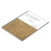 Prone to Wander Burlap Custom Prayer Journal Notitieboek (Linkerzijde)