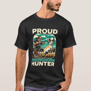 Pronghorn Hunter Dierenjacht Geweer Antelope Hunti T-shirt