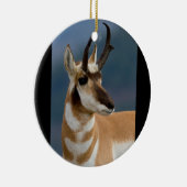 Pronghorn Portrait Keramisch Ornament (Rechts)