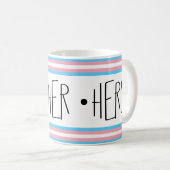 Prononononounes Transgenre Café Mug (Devant droit)