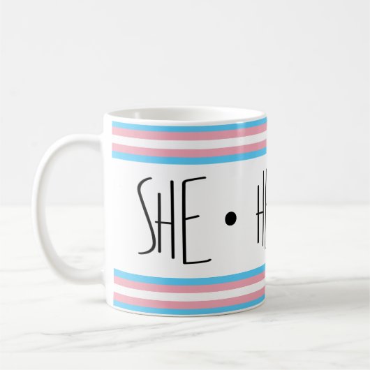 Prononononounes Transgenre Café Mug (Gauche)