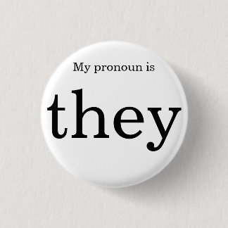 Pronoun badge ronde button 3,2 cm