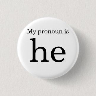 Pronoun badge ronde button 3,2 cm