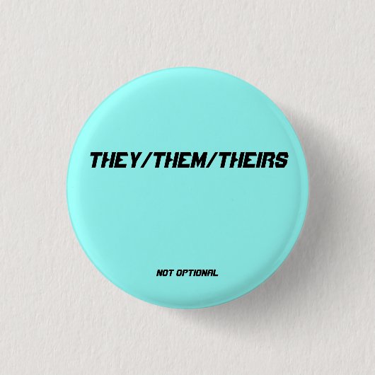 Pronoun-Button van hen/Them/Theirs Ronde Button 3,2 Cm (Voorkant)
