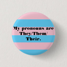 Pronoun Pins - Zij/zij Ronde Button 3,2 Cm