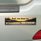 Pronounce "Methode" bumpersticker (Op auto)