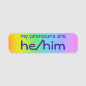 Pronouns Pin Naamplaatje (Voorkant)