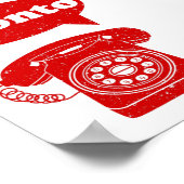 Pronto Italiaans telefoonnummer Poster (Hoek)