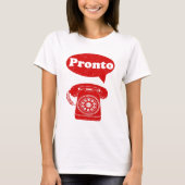 Pronto Italiaans telefoonnummer T-shirt (Voorkant)
