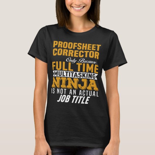 Proofbladcorrector T-shirt (Voorkant)