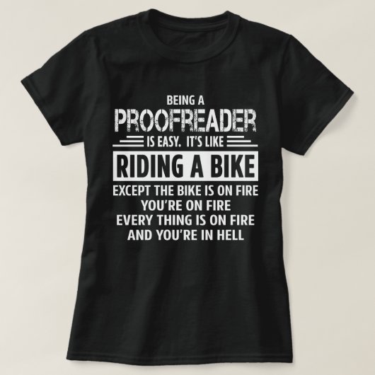 Proofreader T-shirt (Design voorkant)