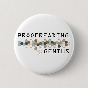 Proofreading Genius Ronde Button 5,7 Cm