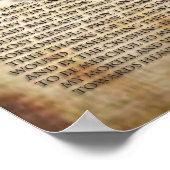 Prooft voor de schouder van Jezus. Poster (Hoek)