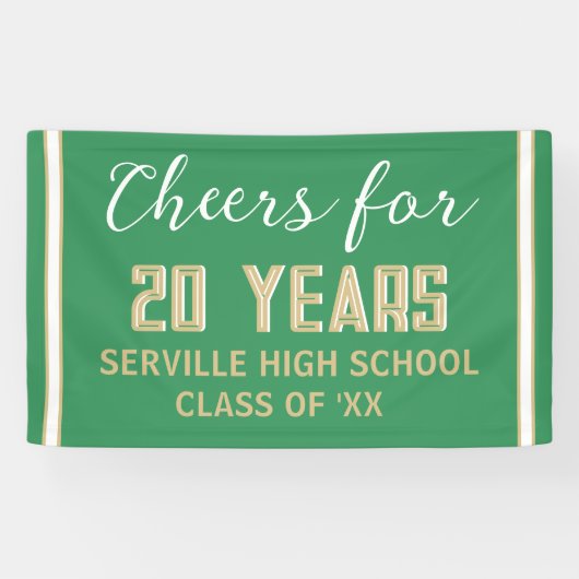 PROOST 20 JAAR! Custom Class Reunion banner (Horizontaal)