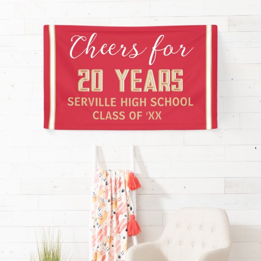 PROOST 20 JAAR! Custom Class Reunion banner (Insitu)