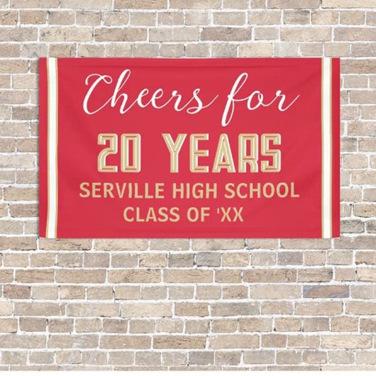 PROOST 20 JAAR! Custom Class Reunion banner