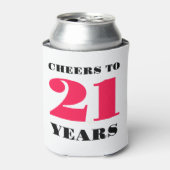 Proost 21 jaar blikjeskoeler (Blikje Voorkant)