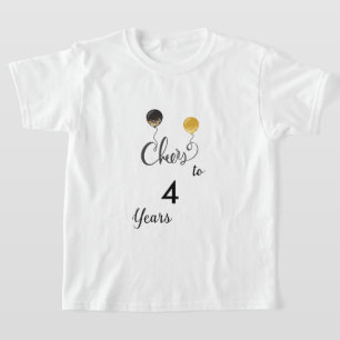 Proost 4 jaar t-shirt