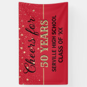 PROOST 50 JAAR! Custom Class Reunion banner (Verticaal)