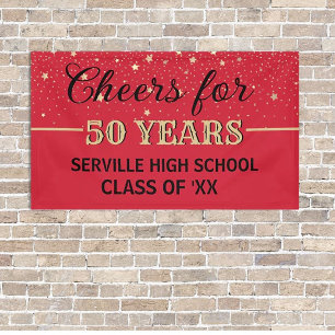 PROOST 50 JAAR! Custom Class Reunion banner