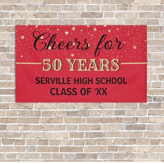 PROOST 50 JAAR! Custom Class Reunion banner