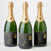 Proost 50 jaar sparkling wijnetiket (Flessen)