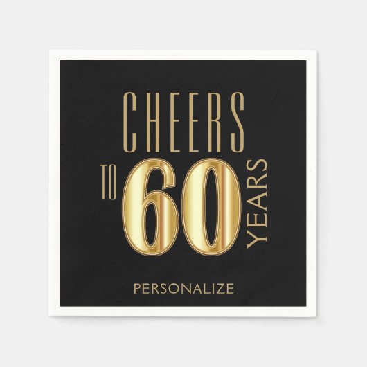 Proost 60 jaar servet (Voorkant)