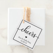 Proost Alcohol Wine Spirit Wedding Favor Label (In situ)