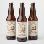 Proost & bier 80e verjaardag etiket (Flessen)