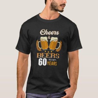 Proost Bier Alcohol Drinker 60ste Verjaardag Nat T-shirt