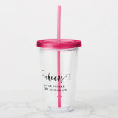 Proost bruid op bruiloft acryl drinkbeker (Voorkant)