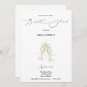 Proost bruidsdouche uitnodiging (Voorkant / Achterkant)