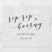 Proost Bruidsfeest Trouwen Bier Etiket (Enkel label)