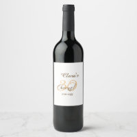 Proost dertig verjaardag houtskool bruin oranje ve