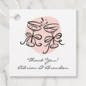 Proost Doodle Modern Dank je Bedankjes Labels (Voorkant)