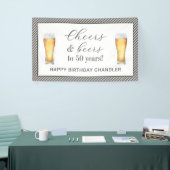 Proost en bier 50ste verjaardag spandoek (Beurs)